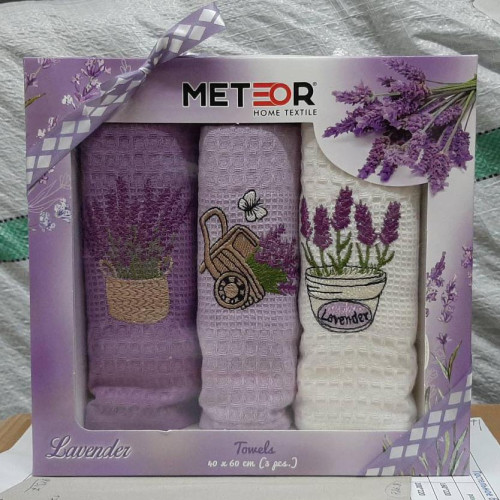 Набір рушників кухонних Nilteks Lavender 40х60 3 шт 