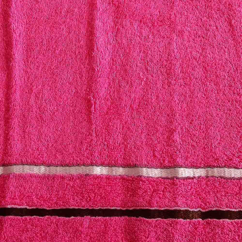 Полотенце махровое Sertay Полосочка розовое Турция