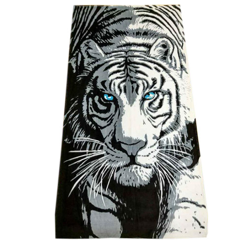 Полотенце пляжное велюровое Турция Тигр