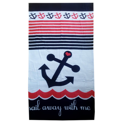 Полотенце пляжное велюровое Турция Sail Away With Me