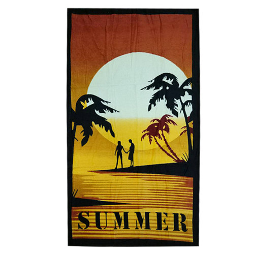 Полотенце пляжное велюровое Турция Summer