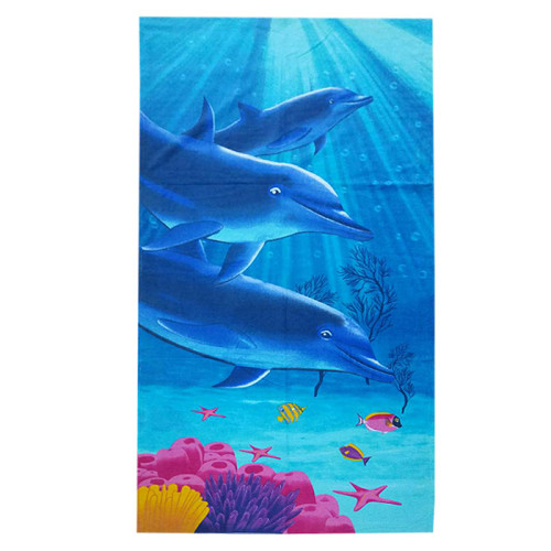 Рушник пляжний велюровий Туреччина Три Дельфіни