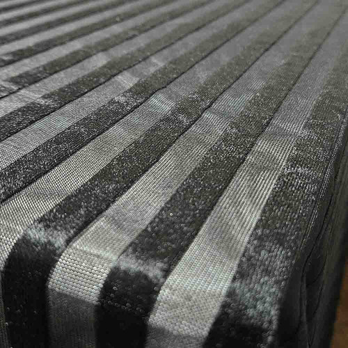 Скатертина прямокутна Exklusiv jacquard Silver Чорна 160*220