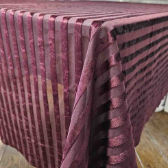 Скатертина прямокутна Exklusiv jacquard Silver Темно-рожева 160*220