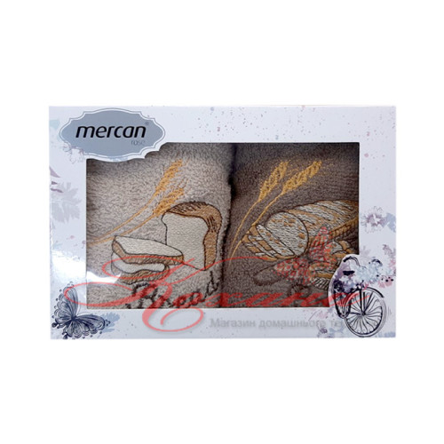 Набір рушників кухонних Mercan Rose Bread 30х50 2 шт