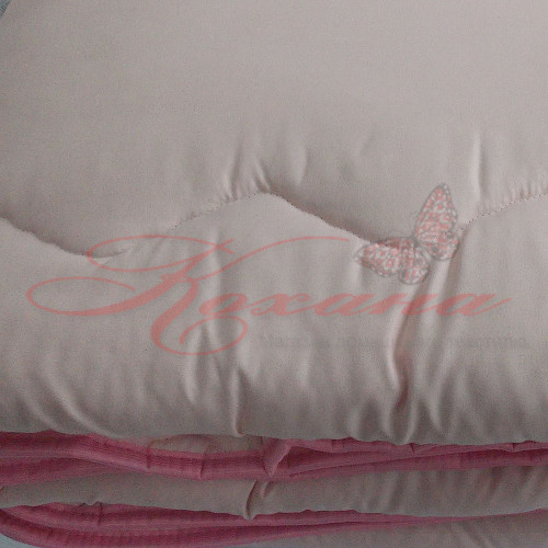 Одеяло шерстяное стеганое ТМ Вилюта Комфорт розовое