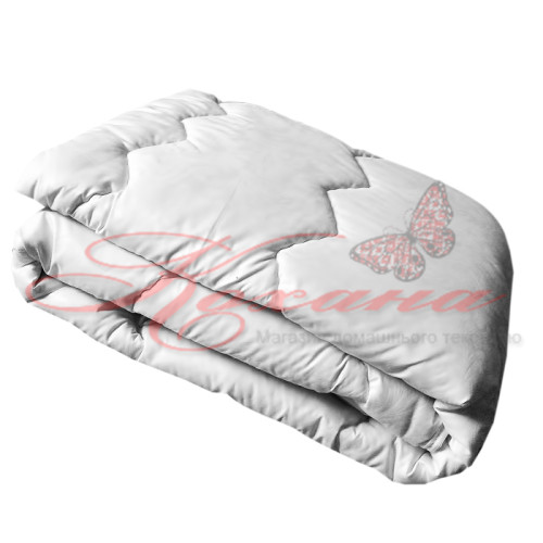 Одеяло полушерстяное стеганое Вилюта белое