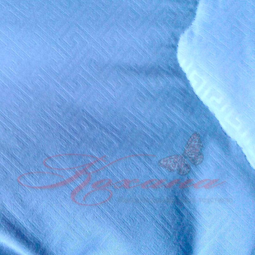 Одеяло полушерстяное стеганое Вилюта голубое