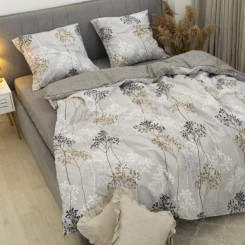 Постільна білизна з простирадлом на резинці ТМ ISLEEP ранфорс 24265