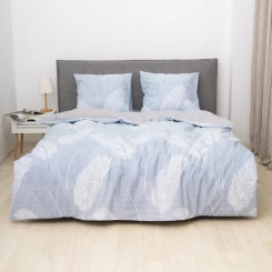 Постельное белье ТМ ISLEEP ранфорс с простынею на резинке 24347