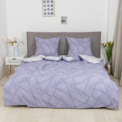 Постільна білизна з простирадлом на резинці ТМ ISLEEP ранфорс 25413