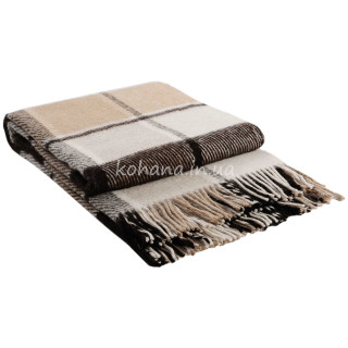 Плед шерстяной ТМ Vladi Эльф № 5 бел-беж-кор