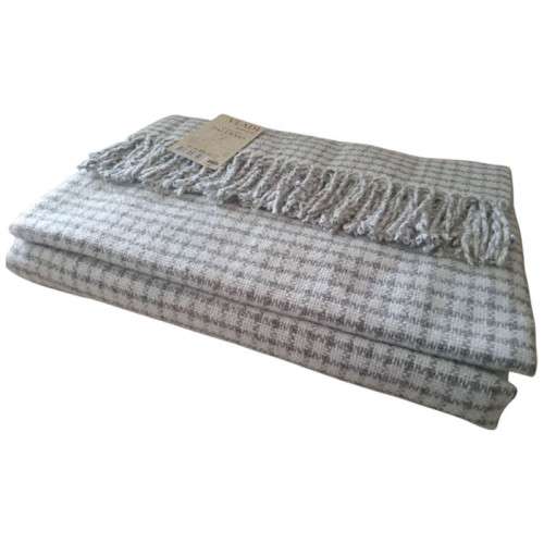 Плед ТМ Vladi Palermo ЛАПКИ 37S/VELIA белый-дым