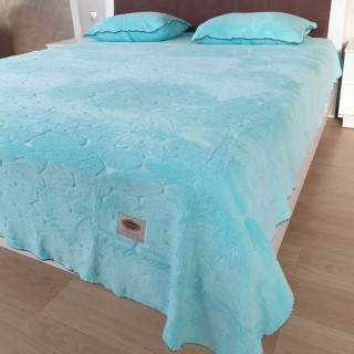 Покривало із наволочками ТМ Zeron Ultra Soft бірюзове