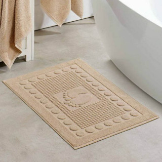 Полотенце махровое для ног TM ZERON EPONJ бежевое светлое