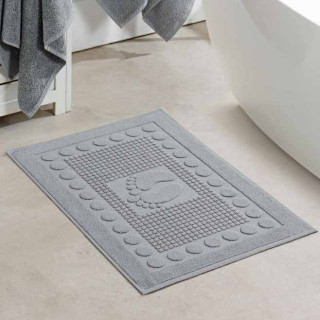 Рушник махровий для ніг TM ZERON EPONJ сірий світлий