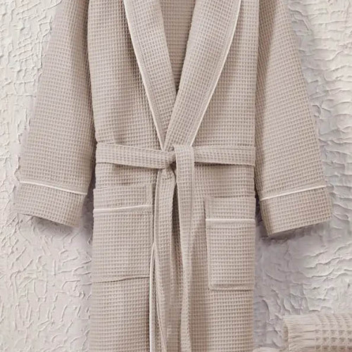 Халат мужской вафельный ТМ Zeron Exclusive Bej