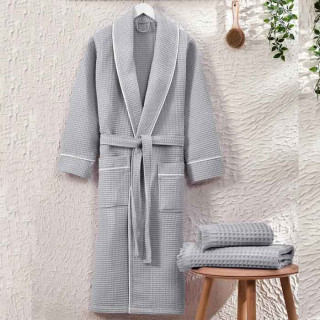 Халат чоловічий вафельний ТМ Zeron Exclusive Gri