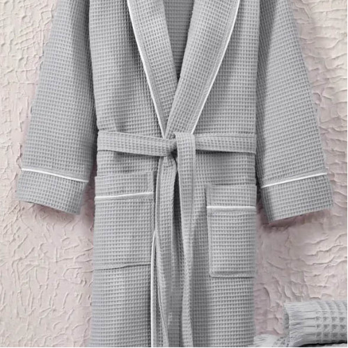 Халат мужской вафельный ТМ Zeron Exclusive Gri