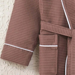 Халат чоловічий вафельний ТМ Zeron Exclusive Kahve