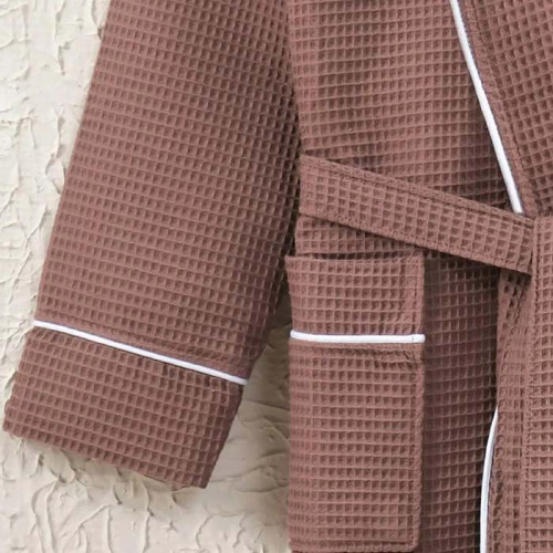 Халат мужской вафельный ТМ Zeron Exclusive Kahve