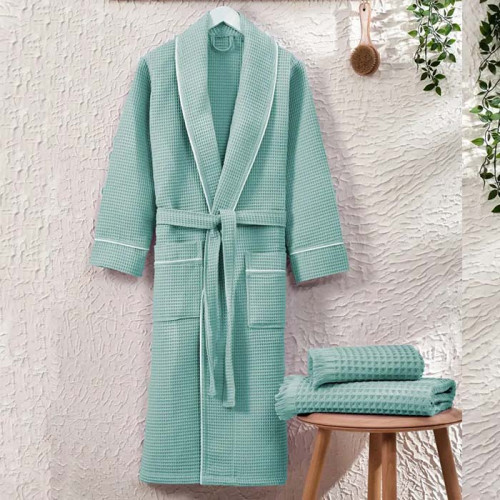 Халат женский вафельный ТМ Zeron Exclusive Mint