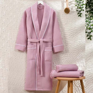 Халат жіночий вафельний ТМ Zeron Exclusive Pudra