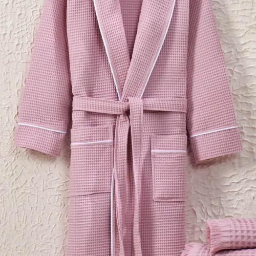 Халат женский вафельный ТМ Zeron Exclusive Pudra