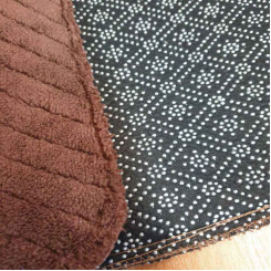 Килимок для ванної Welsoft TM ZERON 53х80 зігзаг сірий