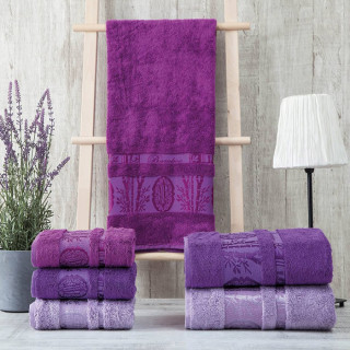 Набор полотенец Zeron VIP Bamboo Home Fashion фиолетовый 3 шт